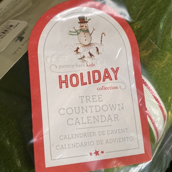 Pottery Barn Kids Felted and Fun Tree Shaped Pocketed Advent Holiday Calendar🎄 - Picture 11 of 16